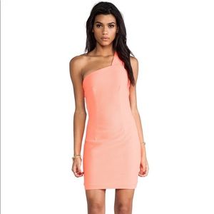 AQ/AQ  fitted coral dress (Felix mini)